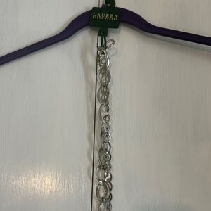 Lauren Ralph Lauren Silver Linked Chain Belt